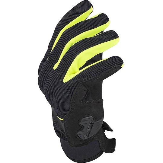 Motorcycle Gloves Midseason Ls2 DART Black Fluo Yellow CE