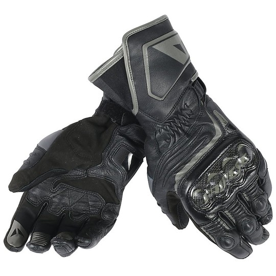 Motorcycle Gloves Racing Dainese Carbon D1 Lady Long Black