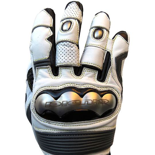 Motorcycle Gloves Racing Technical Judges Racing Las Vegas Bianchi With Titanium Protections