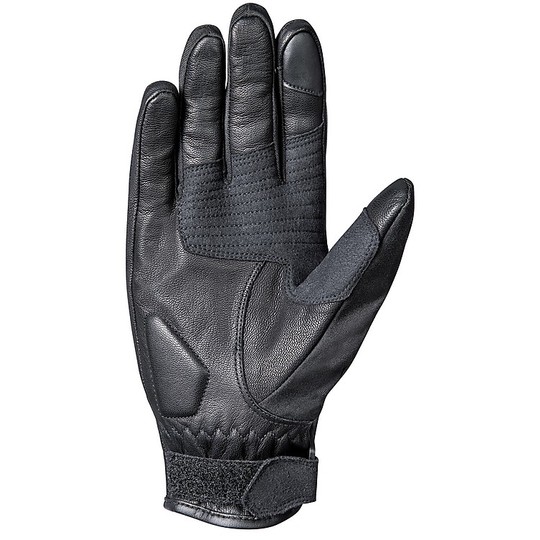 Motorcycle Gloves Roadster Leather Mid-Season Ixon MS TRACTION WP Black