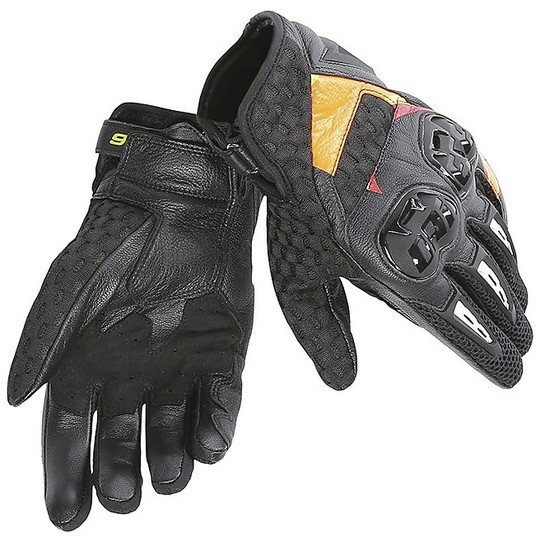 Motorcycle Gloves Summer Dainese Air Hero VR46