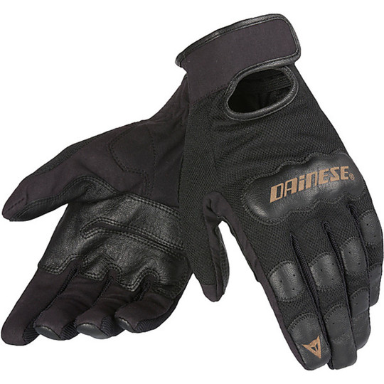 Motorcycle Gloves Summer Dainese Double Down blacks