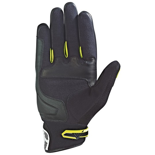 Motorcycle Gloves Summer Fabric Ixon Rs Lap Hp Black Yellow White Vivo