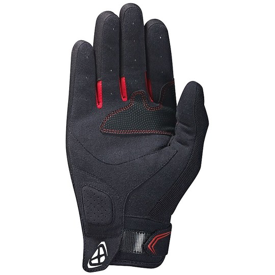 Motorcycle Gloves Summer Textile Ixon RS LIFT 2.0 Black White Red