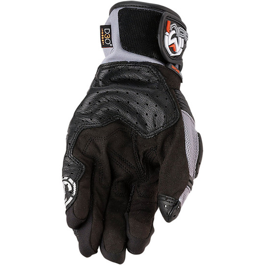 Motorcycle Gloves Summer With Protections D3O Moose Racing ADV1 Air Mesh Black