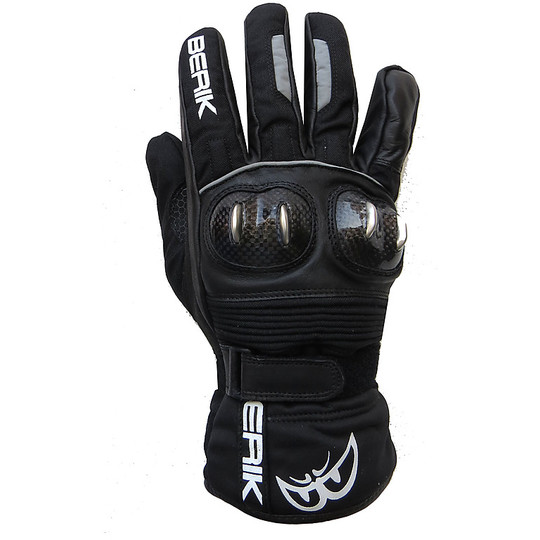 Motorcycle Gloves Winter Berik 2.0 Waterproof fabric and leather With Protections And Carbon Titanium