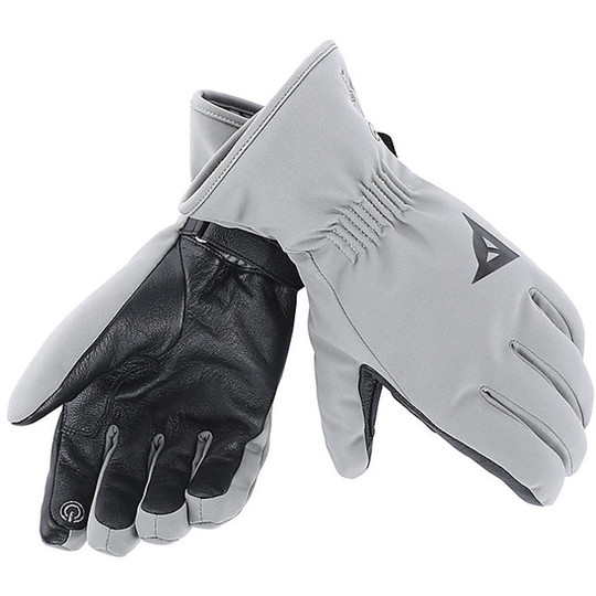 Motorcycle Gloves Winter Boulevard Dainese D-Dry Anthracite Black