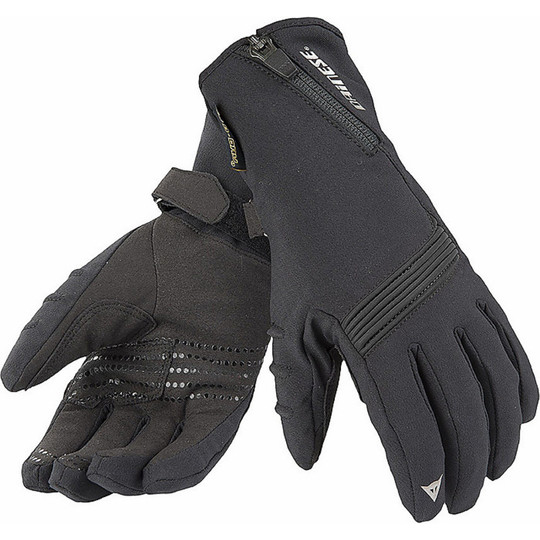 Motorcycle Gloves Winter Dainese D-Dry Lady Dawn Black