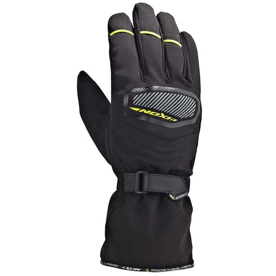 Motorcycle Gloves Winter Fabric and Leather Spy Ixon Pro HP Black / Yellow