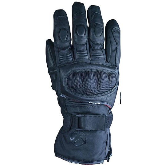 Motorcycle gloves Winter Fabric Technician Hero 115 Blacks With Waterproof Protections
