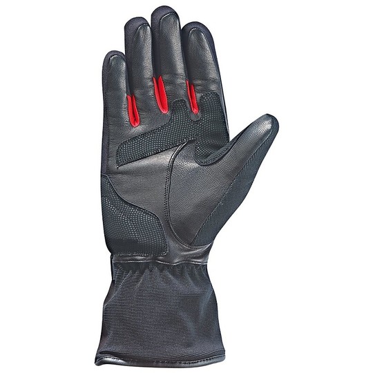 Motorcycle Gloves Winter leather and textile and leather Pro Ice HP Black Red
