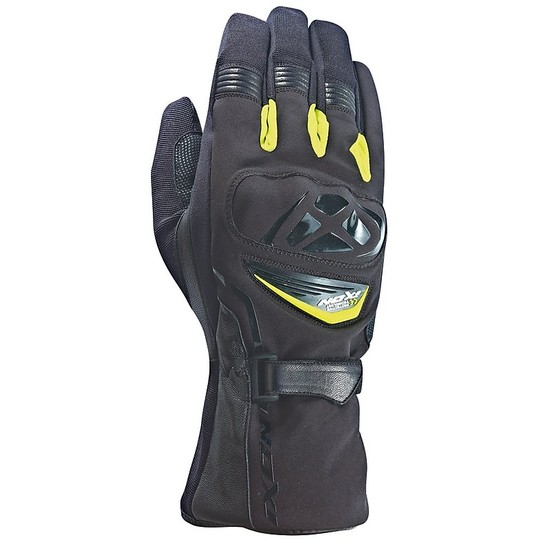 Motorcycle Gloves Winter leather and textile and leather Pro Ice HP Black Yellow Vivo