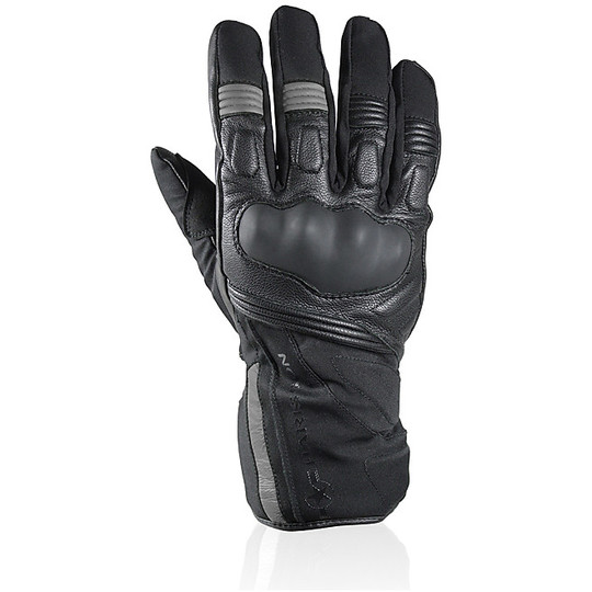 Motorcycle Gloves Winter Waterproof Darts Arlington Black Gray Approved