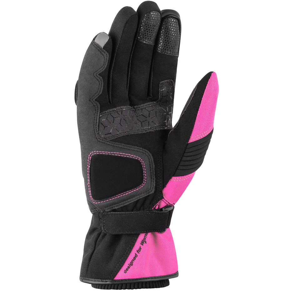 Motorcycle Gloves Woman Hevik ORION LADY Black Pink
