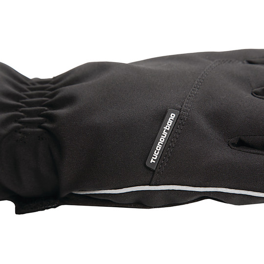 Motorcycle Heating Gloves in CE Tucano Urbano Fabric B908U FEELWARM Black