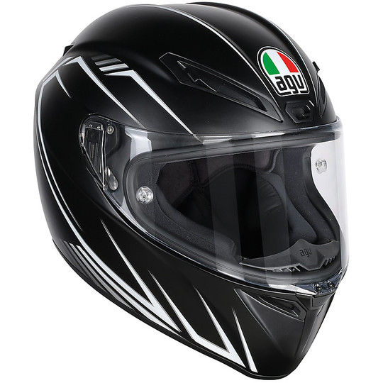 Motorcycle Helmet Agv Integral Fast S Multi Predator White Black