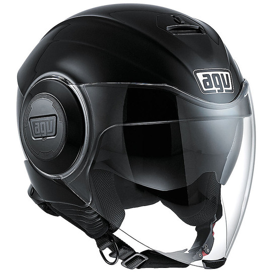 Motorcycle Helmet AGV Jet Fluid Double Visor New 2016 Mono Gloss Black