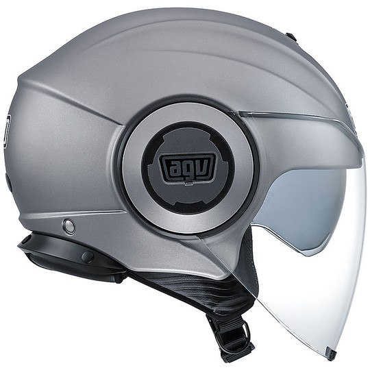 Motorcycle Helmet AGV Jet Fluid Double Visor New 2016 Mono Matt gray