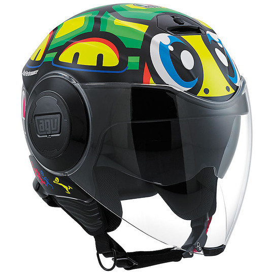 Motorcycle Helmet AGV Jet Fluid Double Visor New Top Replica 2016 Rossi Turtle