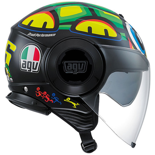 Motorcycle Helmet AGV Jet Fluid Double Visor New Top Replica 2016 Rossi Turtle