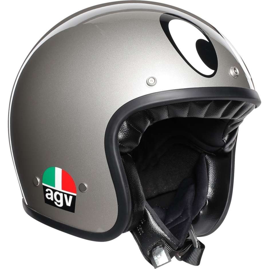 Motorcycle Helmet AGV Legend X70 Multi MONTJUIC Silver Helmet