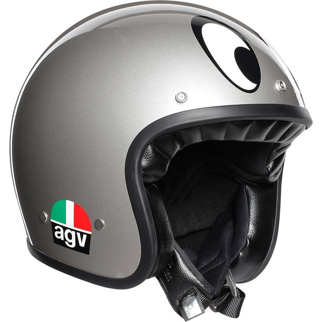 Motorcycle Helmet AGV Legend X70 Multi MONTJUIC Silver Helmet For