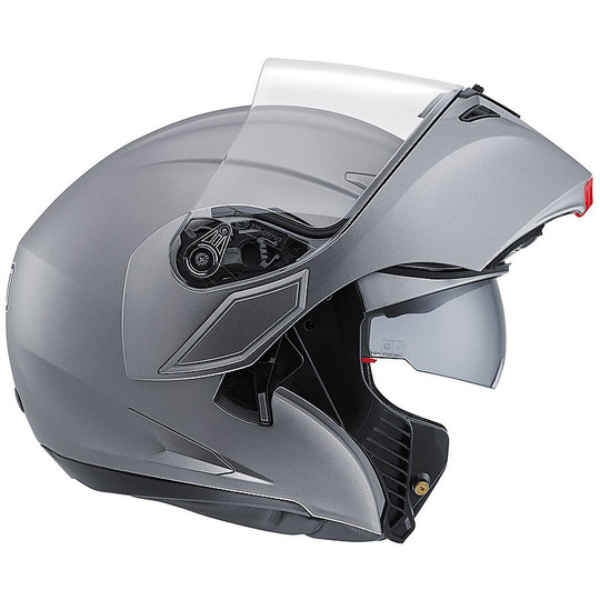 Motorcycle Helmet Agv Modular Compact New Double Approval Mono Matt Grey