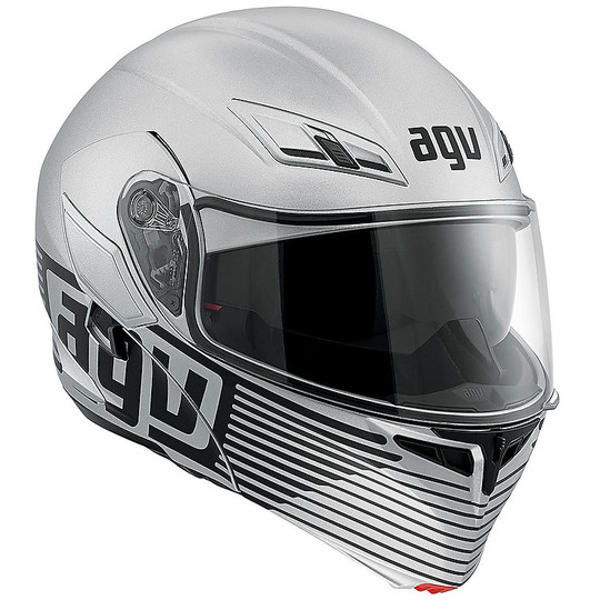 Motorcycle Helmet Agv Modular Compact New Multi Double approval Audaz Grey