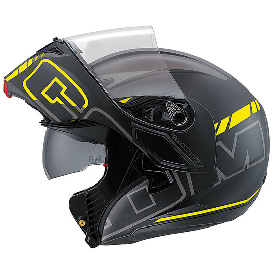 Motorcycle Helmet Agv Modular Compact New Multi Double Approval Seattle Black yellow