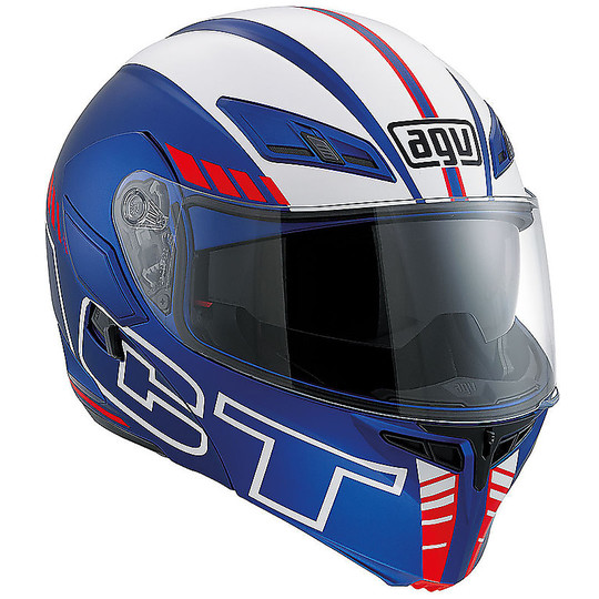 Motorcycle Helmet Agv Modular Compact PINLOCK Double approval Multi Seattle Blue Red