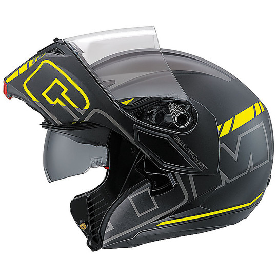 Motorcycle Helmet Agv Modular Compact PINLOCK Double approval Multi Seattle Matt Black Yellow