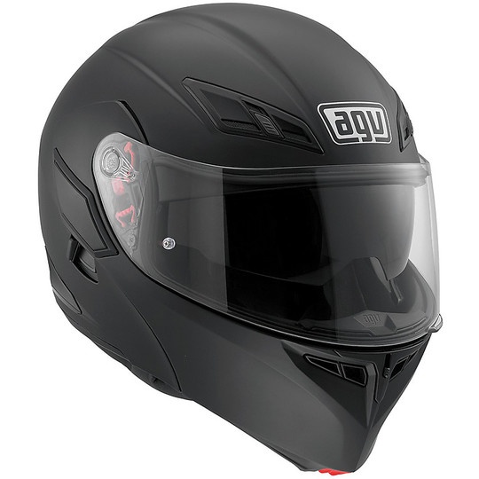 Motorcycle Helmet Agv Modular Compact ST Double approval Mono Matt Black