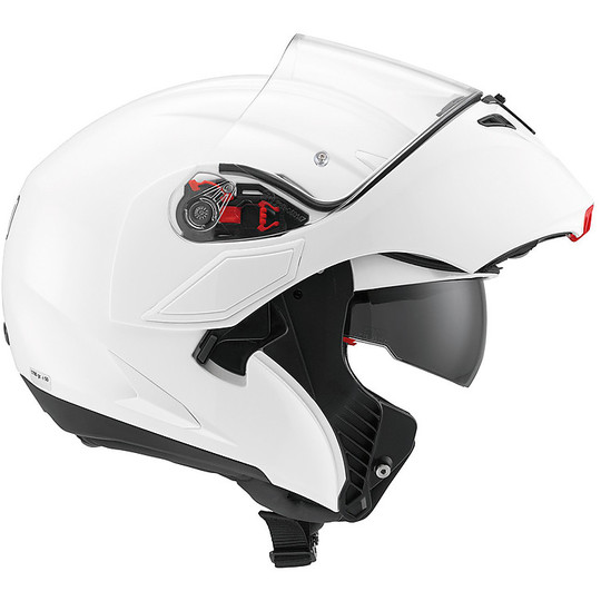 Motorcycle Helmet Agv Modular Compact ST Double approval Mono White
