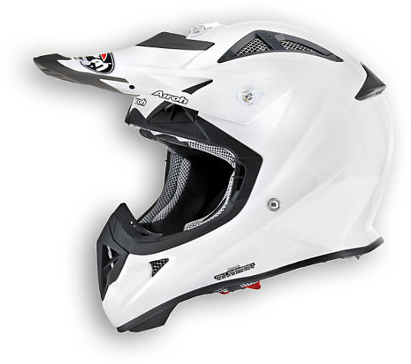 Motorcycle Helmet Airoh Aviator Junior cross baby Color pearl white For  Sale Online 