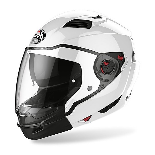 Motorcycle Helmet Airoh Executive Steering crossover Color Pearl White