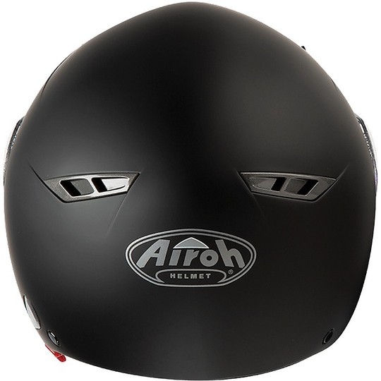 Motorcycle Helmet Airoh Jet City One Flash Dual Visor Color Matte Black