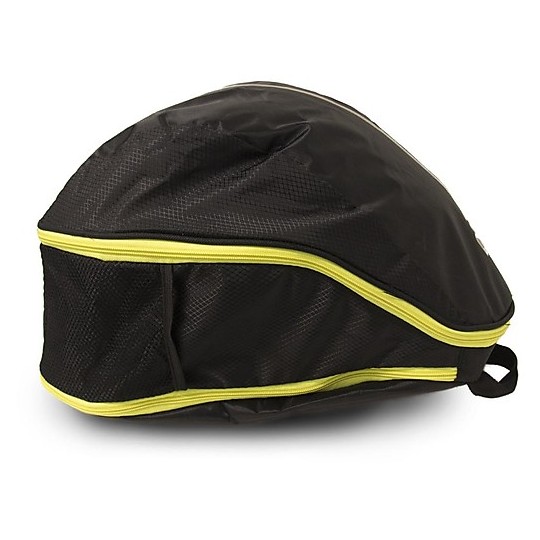 Motorcycle Helmet Backpack Oj Atmosphere M164 ROUND Black Yellow