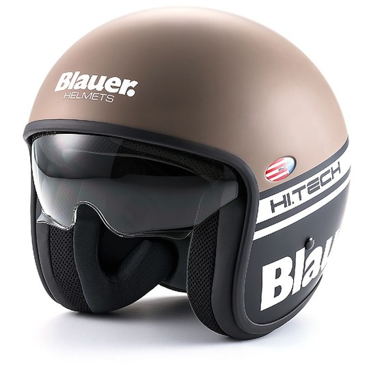 Motorcycle helmet Blauer Jet Pilot 1.1 HT Fiber Multicolor Putty