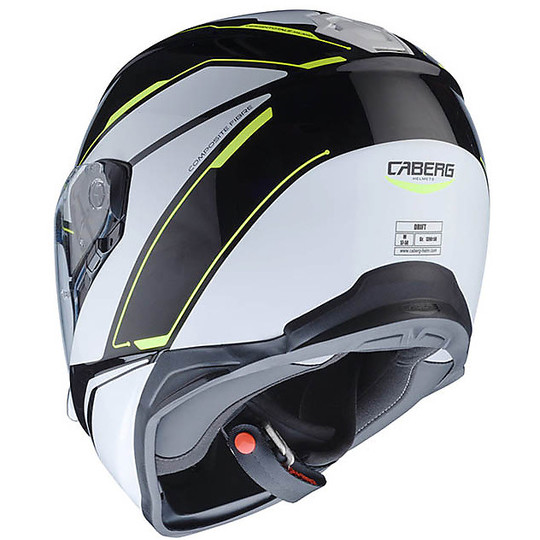Motorcycle Helmet Caberg Integral Model Drift Tour Black / White / Fluo