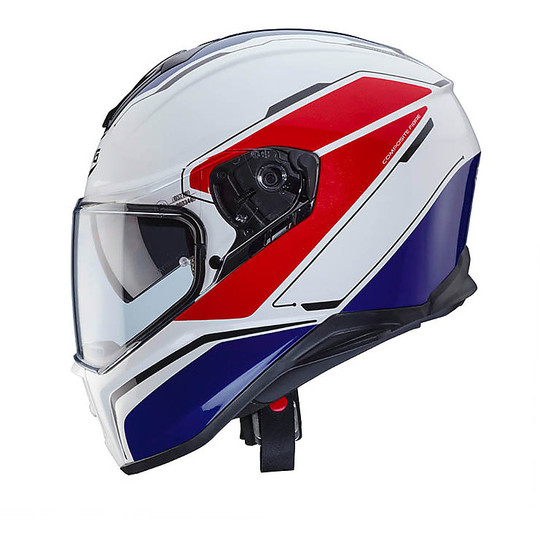 Motorcycle Helmet Caberg Integral Model Drift Tour White / Blue / Red