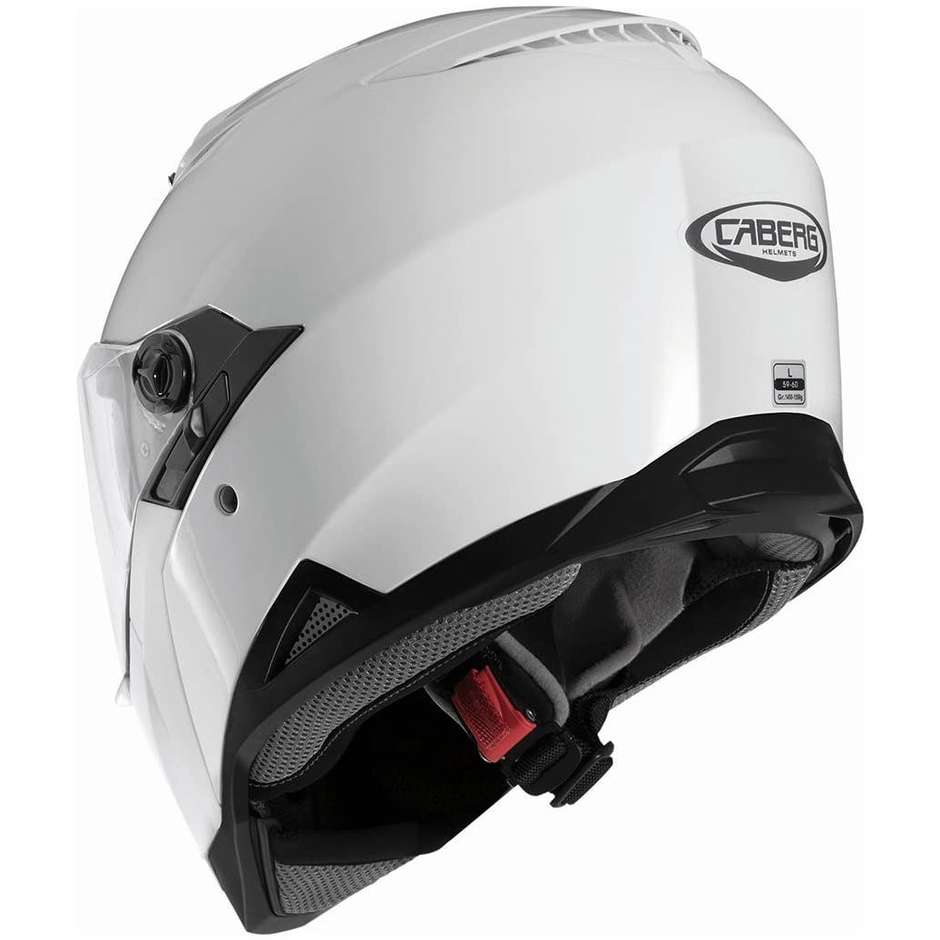 Motorcycle Helmet Caberg Integral Model Stunt White Metal