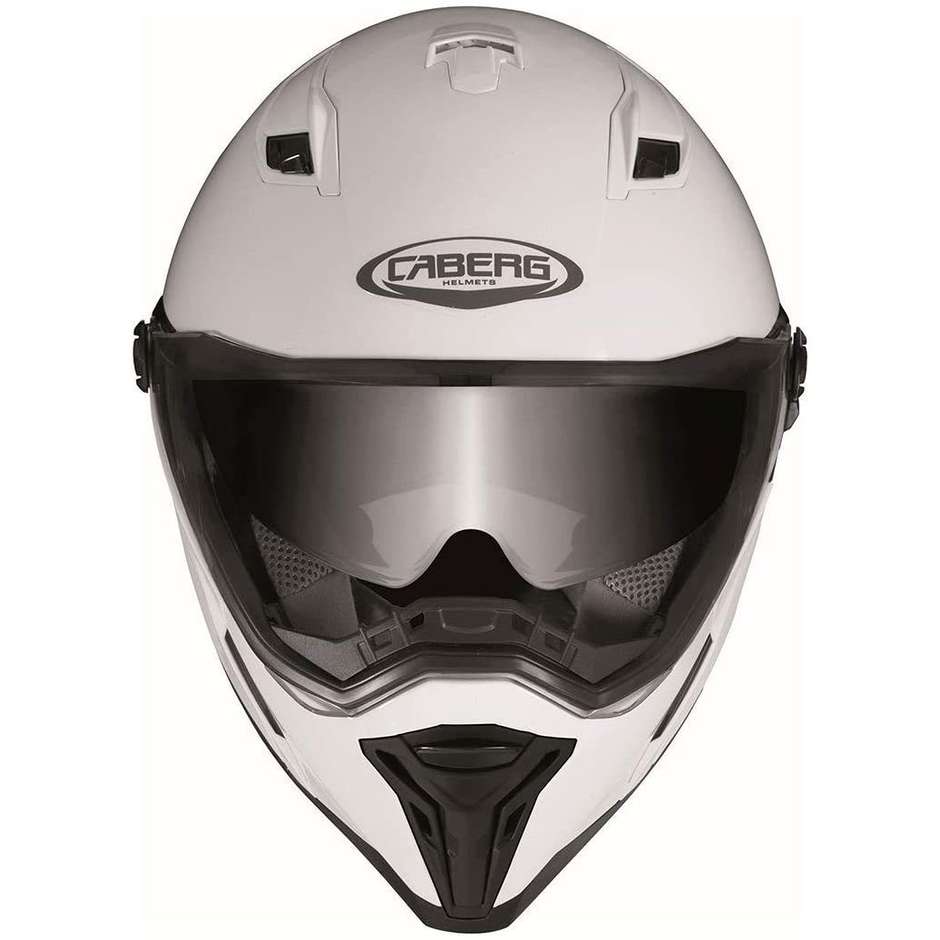 Motorcycle Helmet Caberg Integral Model Stunt White Metal