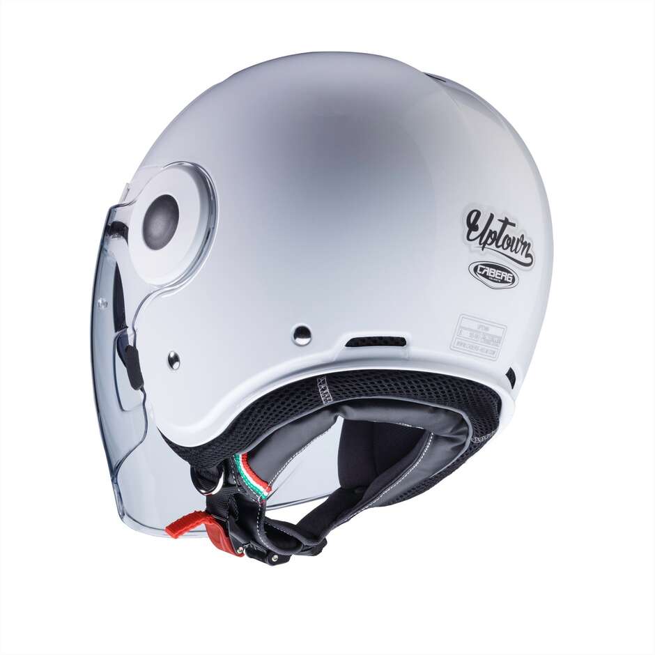 Motorcycle Helmet Caberg visor Jet Double Uptown White