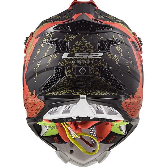 Motorcycle Helmet Cross Enduro Ls2 MX470 SUBVERTER Claw Black Red Matt