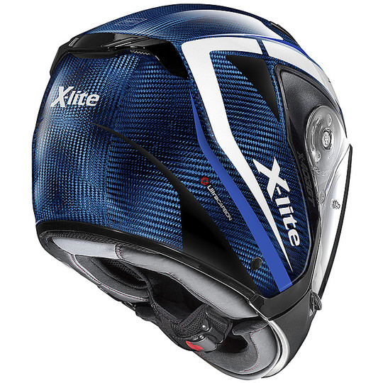 Motorcycle Helmet Crossover P / J Carbon X-Lite X-403 GT Ultra Carbon Meridian N-com 007 Dyed Blue