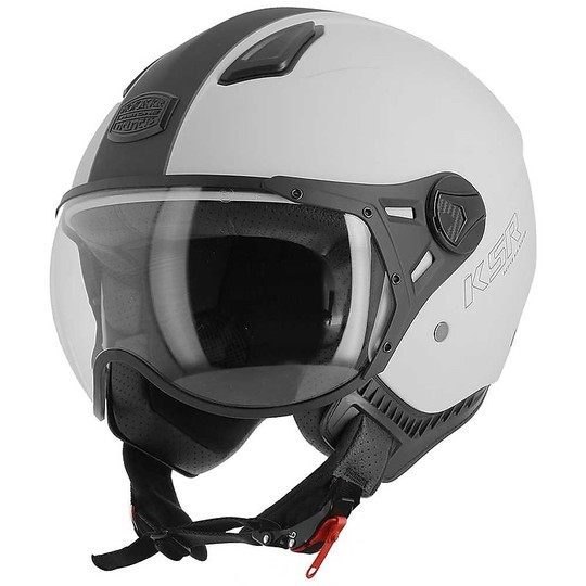 Motorcycle Helmet Demi Jet Astone KSR-2 Matt Anthracite Gray