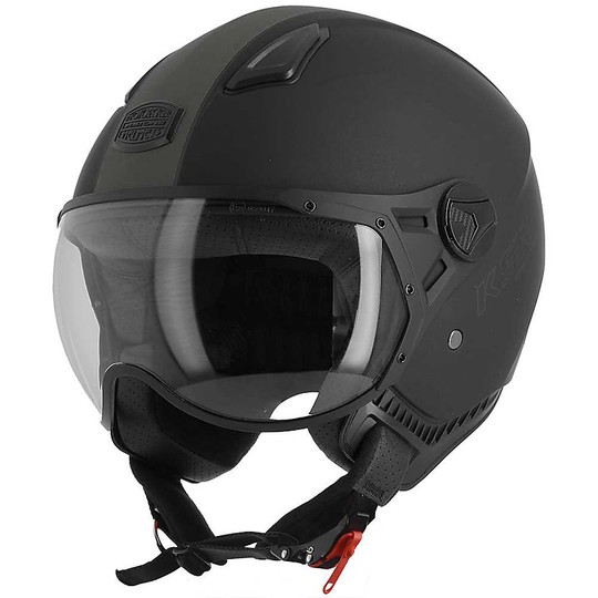 Motorcycle Helmet Demi Jet Astone KSR-2 Matt Black