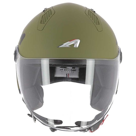Motorcycle Helmet Demi-Jet Astone MINIJET LINK Khaki