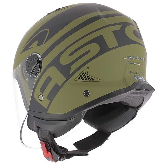 Motorcycle Helmet Demi-Jet Astone MINIJET LINK Khaki