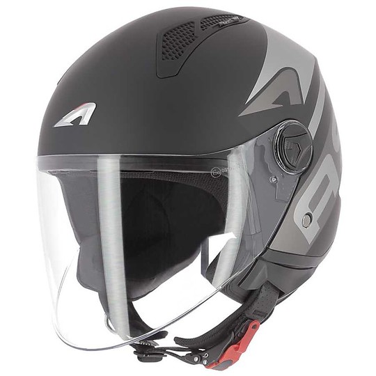 Motorcycle Helmet Demi-Jet Astone MINIJET LINK Matt Black
